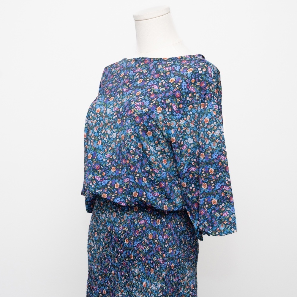 SANDRO - Spinelle‎ Floral Print Cutout Back Dress - Picture 6 of 11